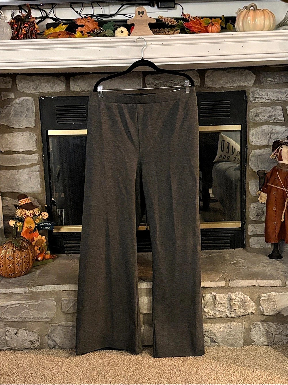 St. John's Bay Secretly Slender Wide Leg Wide Leg Pants Gray 3X NWT
